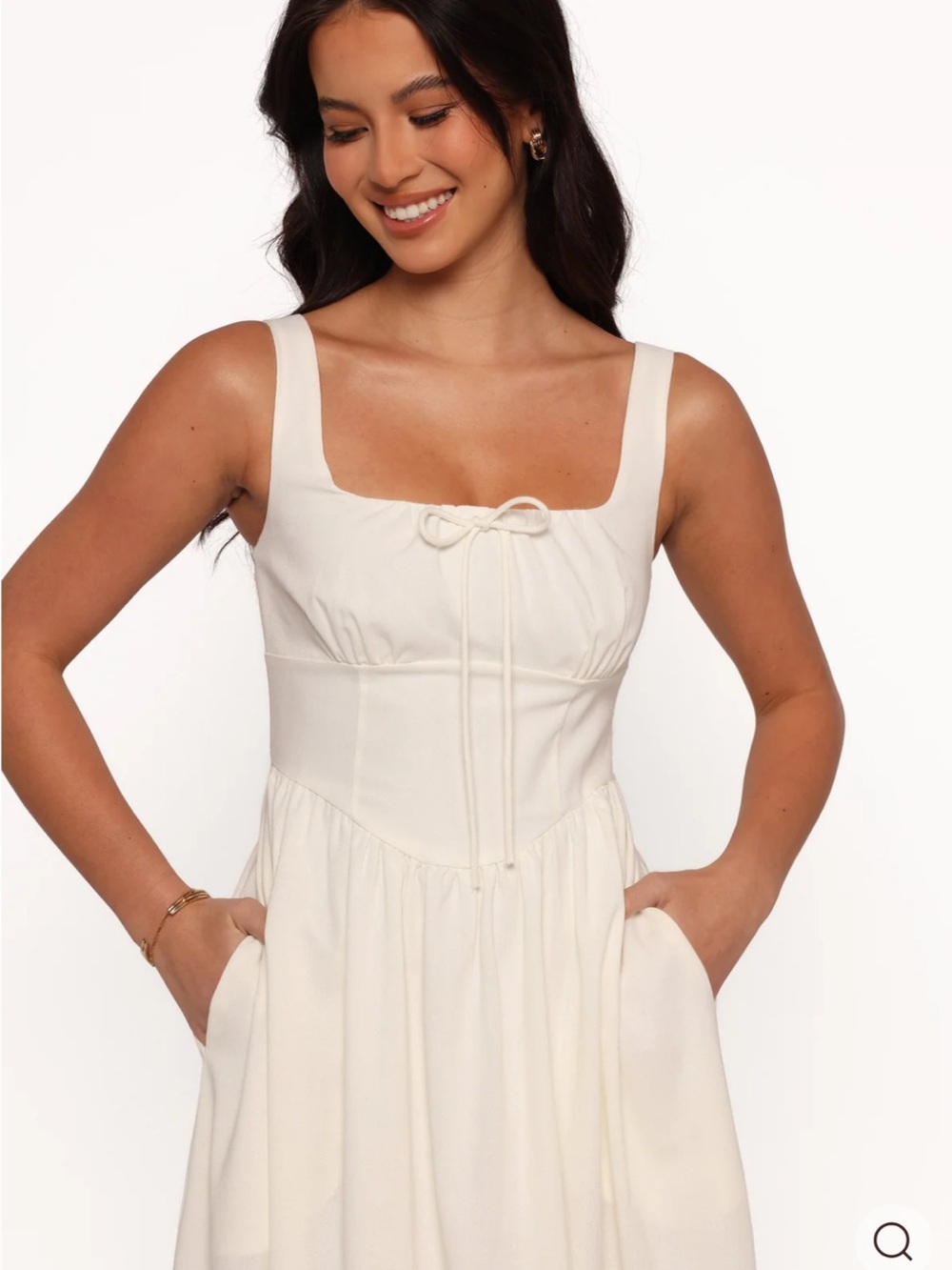Petal & Pup White Midi Dress - Picture 3 of 10